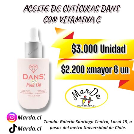 ACEITE DE CUTICULAS DANS CON VITAMINA C CON GOTARIO