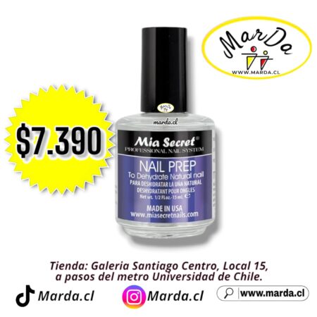 NAIL PREP DESHIDRATADOR MIA SECRET 15 ML