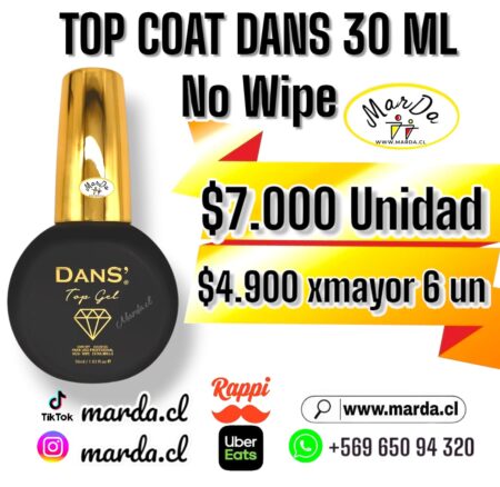 TOP COAT NO WIPE DANS 30 ML