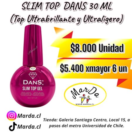 SLIM TOP COAT DANS 30 ML ULTRABRILLANTE Y ULTRALIGERO