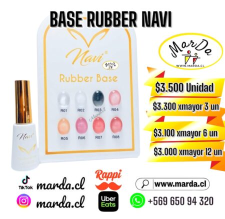 BASE RUBBER NAVI 10 ML COLOR A ELECCION