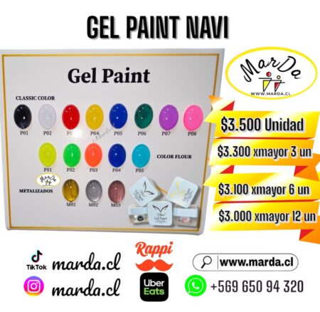 GEL PAINT NAVI COLOR A ELECCION