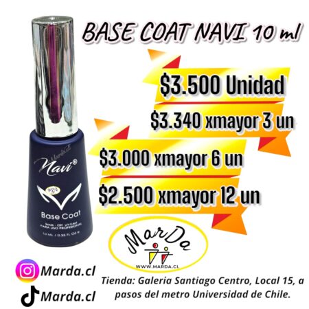 BASE COAT NAVI 10 ML