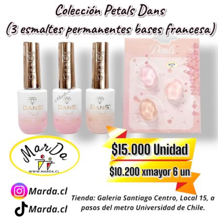 COLECCION PETALS DANS (3 ESMALTES PERMANENTES BASES FRANCESA)