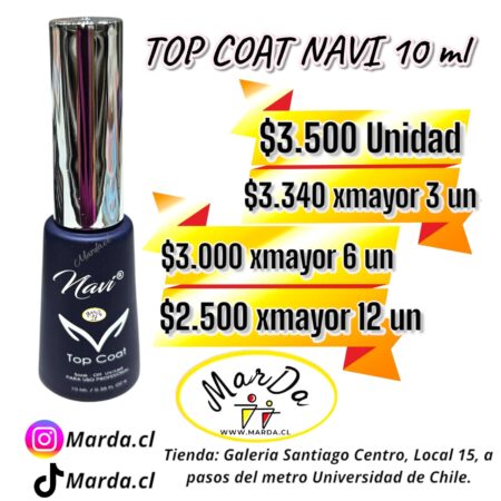 TOP COAT NAVI 10 ML